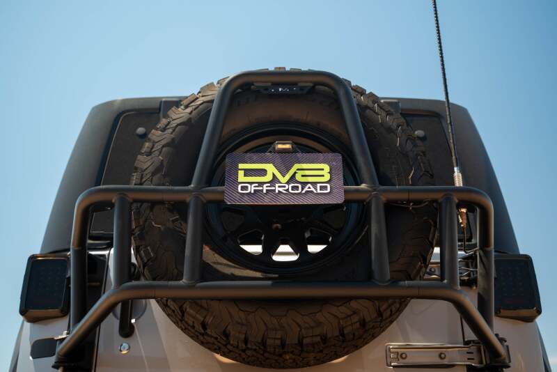 DV8 07-18 Jeep Wrangler JK Body Mounted Tire Carrier Chase Racks DV8 Offroad