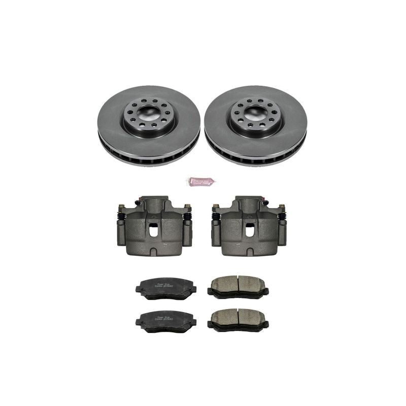 Power Stop 15-17 Chrysler 200 Front Autospecialty Brake Kit w/Calipers Brake Kits - OE PowerStop