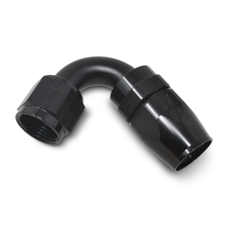 Russell Performance -6 AN Black 120 Degree Full Flow Swivel Hose End Fittings Russell
