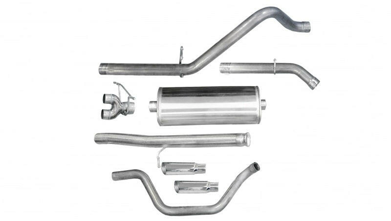 Corsa 2010-2013 Chevrolet Silverado Ext. Cab/Std. Bed 1500 4.8L V8 Polished Sport Cat-Back Exhaust Catback CORSA Performance