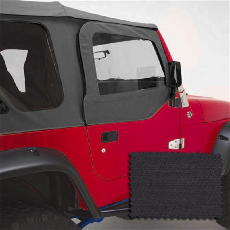 Rugged Ridge Door Skins Black Denim 97-06 Jeep Wrangler Doors Rugged Ridge
