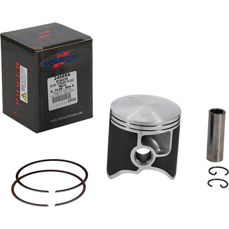 Vertex Piston 22-24 Beta RR 2T 300 300cc Cast Replica Piston Kit Piston Sets - Powersports Vertex Pistons