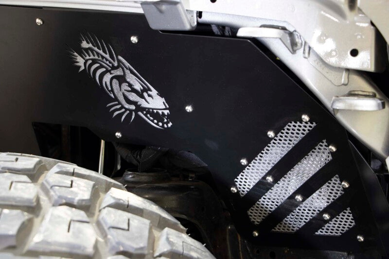 Fishbone Offroad 2018+ Jeep Wrangler/Gladiator - Black Powdercoat Front Inner Fenders Fenders Fishbone Offroad