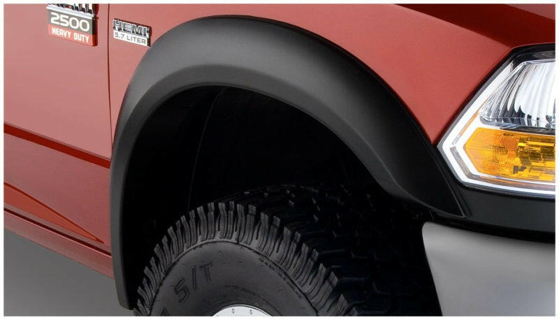 Bushwacker 10-18 Dodge Ram 2500 Extend-A-Fender Style Flares 2pc - Black Fender Flares Bushwacker