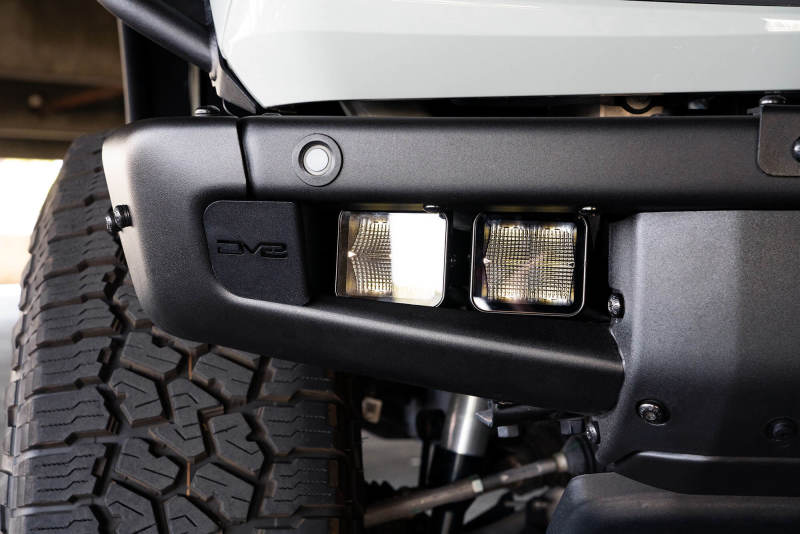 DV8 Offroad 21-22 Ford Bronco Factory Bumper Pocket Light Mount (Pair) 3in LED Pod Lights Light Mounts DV8 Offroad