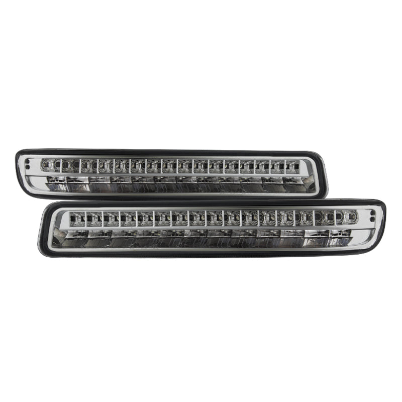 xTune 99-06 GMC Sierra (Excl Denali) Full LED Bumper Lights - Chrome (CBL-GSI99-LED-C) Sidemarkers & Indicators SPYDER