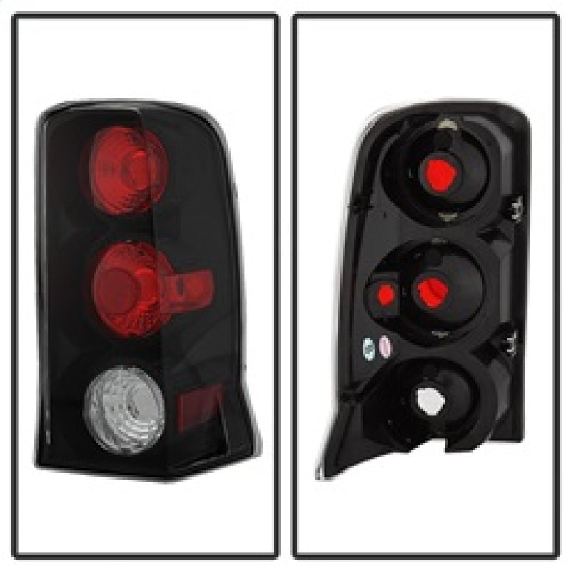 Spyder Cadillac Escalade SUV (Not EXT)02-06 Euro Style Tail Lights Black ALT-YD-CE02-BK Tail Lights SPYDER