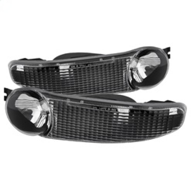 xTune GMC Sierra Denali 00-06 Bumper Lights Black CBL-GD00-BK Sidemarkers & Indicators SPYDER