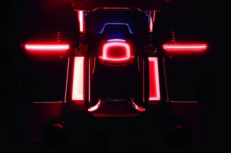 Kuryakyn Tracer LED Taillight Red Lens With License Light Brackets Kuryakyn