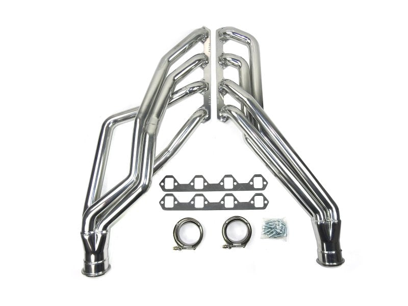 JBA 65-73 Ford Mustang 351W SBF 1-3/4in Primary Silver Ctd Long Tube Header Headers & Manifolds JBA