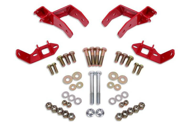 BMR 78-87 G-Body Coilover Conversion Kit Rear Non-adj Shock Mount w/o CAB - Red Coilover Components BMR Suspension