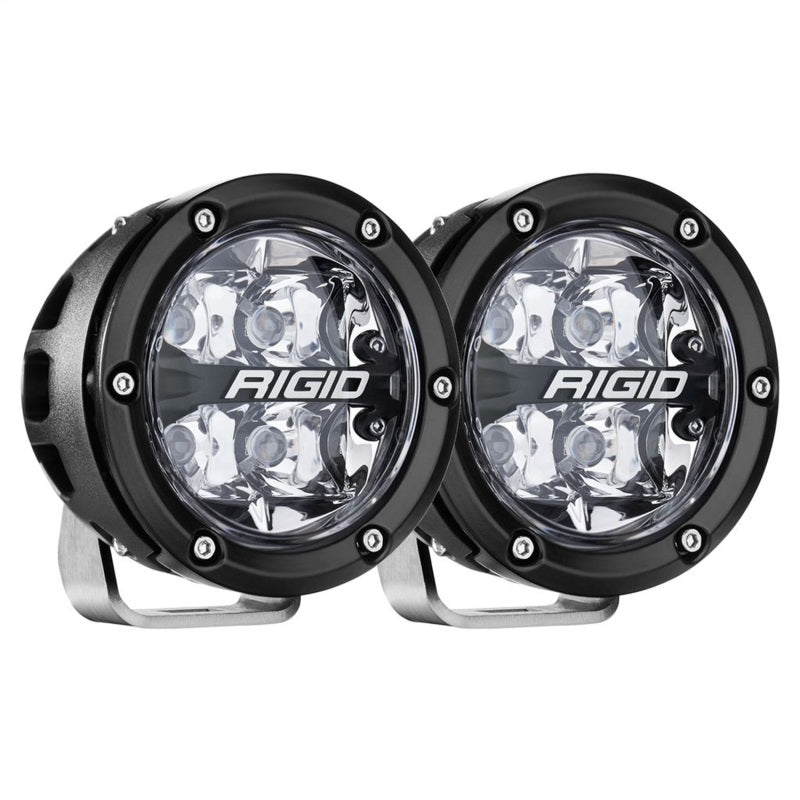 Rigid Industries 360-Series 4in LED Off-Road Spot Beam - RGBW (Pair) Light Bars & Cubes Rigid Industries