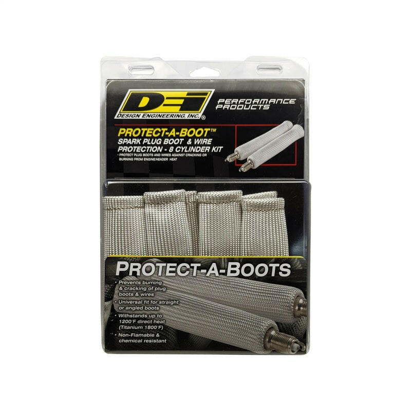 DEI Protect-A-Boot Sleeve - 1-1/4in I.D. x 6in - 8-pack - Silver Thermal Sleeves DEI