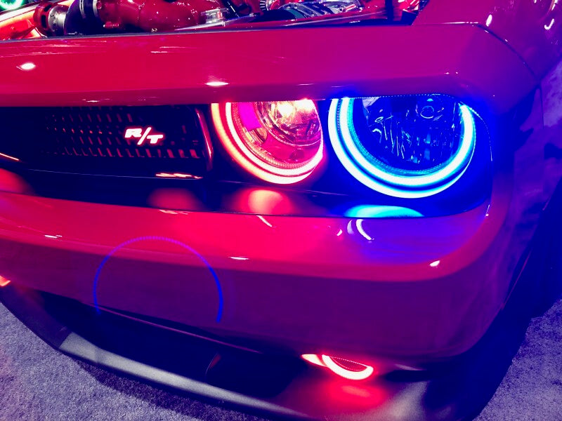 Oracle 08-14 Dodge Challenger Dynamic Surface Mount Headlight Halo Kit - - Dynamic Fog Lights ORACLE Lighting