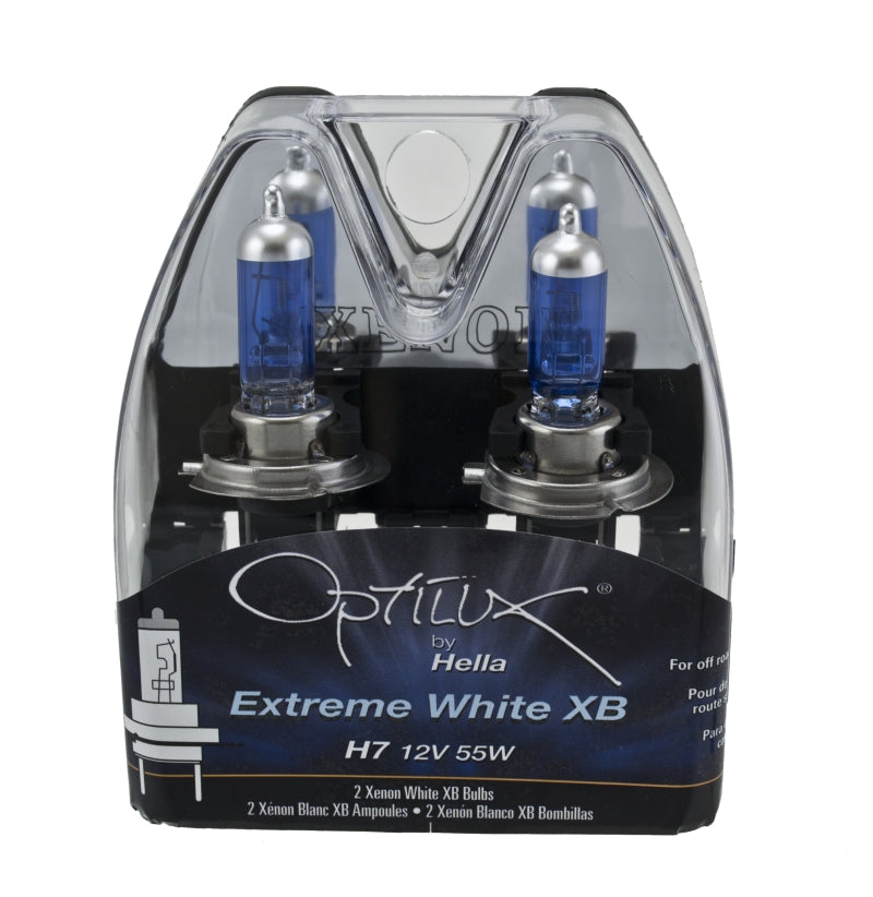 Hella Optilux 12V/55W H7 Extreme Blue Bulb (Pair) Bulbs Hella