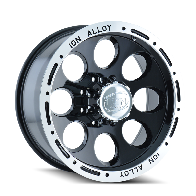 ION Type 174 16x10 / 8x165.1 BP / -38mm Offset / 130.8mm Hub Black/Machined Wheel Wheels - Cast ION Wheels