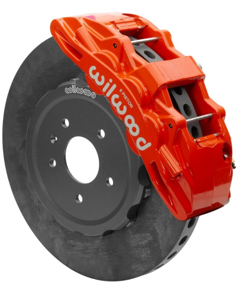 Wilwood SX6R WCCB Carbon-Ceramic 2014-2019 C7 Corvette All Front Big Brake Kit - Red Big Brake Kits Wilwood