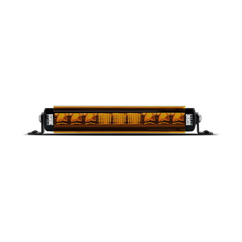 Borne Off-Road Light Bar Cover Single Row 10in Amber Light Covers and Guards Borne Off-Road