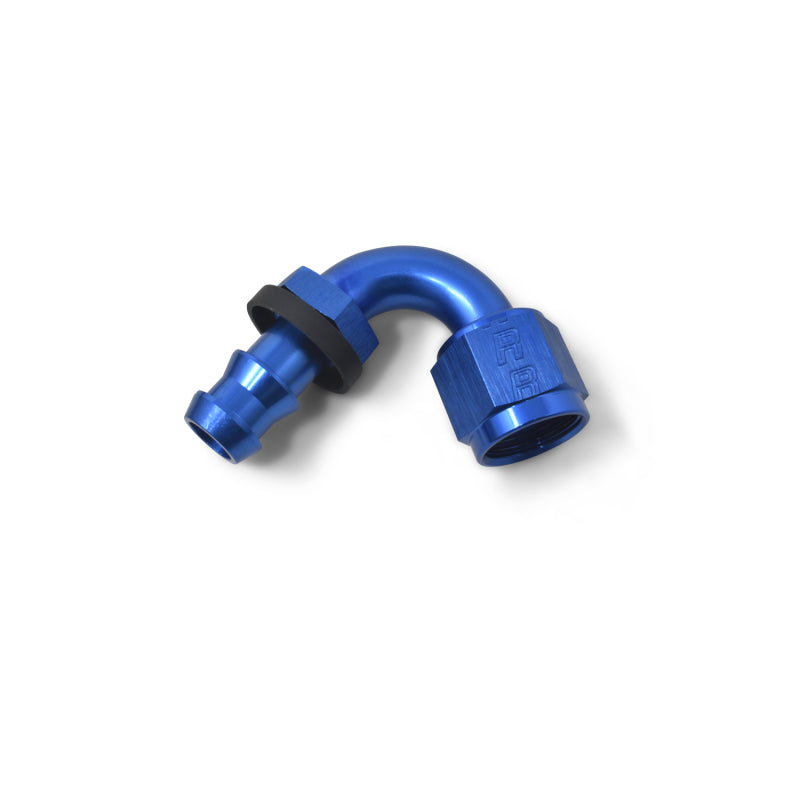 Russell Performance -10 AN Twist-Lok 120 Degree Hose End (15/16in Radius) Fittings Russell