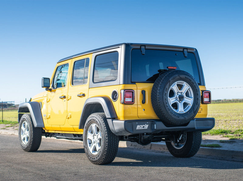 Borla 18-20 Jeep Wrangler JLU 3.6L V6 Climber Turn Down Exit Cat-Back Exhaust Catback Borla