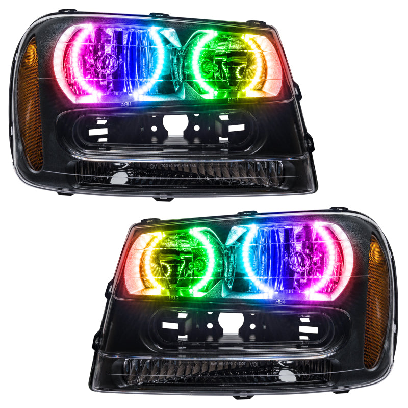 Oracle 02-09 Chevrolet Trail Blazer SMD HL - ColorSHIFT w/ Simple Controller Headlights ORACLE Lighting