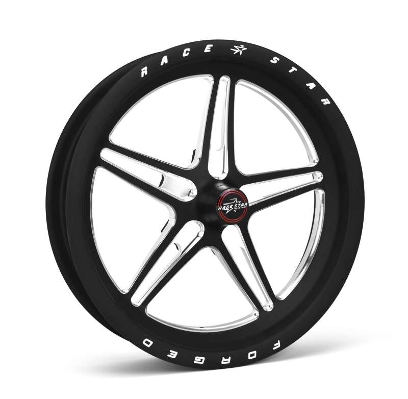 Race Star 63 Pro Forged 17x2.4 Spindle Mount No Bearing Wheel 1.13in. BS - Black Anodized/Machined Wheels - Forged Race Star