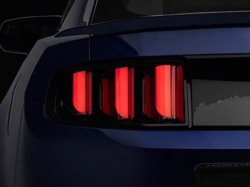 Raxiom 13-14 Ford Mustang Vector V2 Tail Lights- Black Housing (Clear Lens) Tail Lights Raxiom