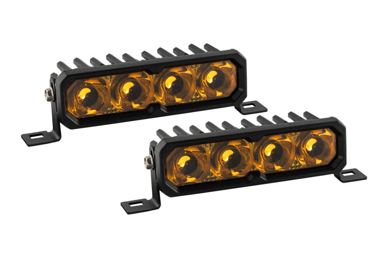 Diode Dynamics SS6 Sport Yellow Spot Standard ABL (pair) 3000K Light Bars & Cubes Diode Dynamics