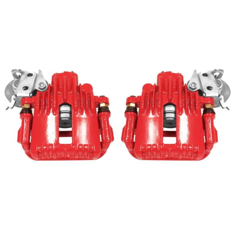 Power Stop 93-97 Chevrolet Camaro Rear Red Calipers w/Brackets - Pair Brake Calipers - Perf PowerStop