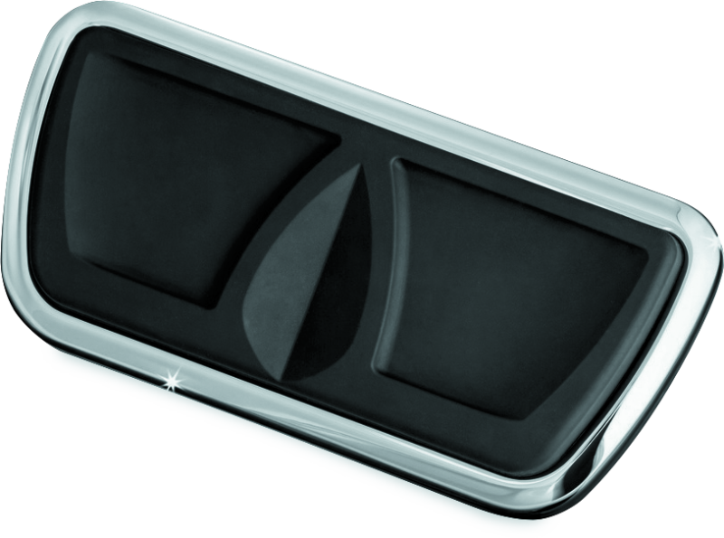 Kuryakyn Kinetic Brake Pedal Pad Chrome Bolts Kuryakyn