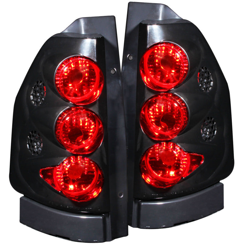 ANZO 2002-2008 GMC Envoy Taillights Black Tail Lights ANZO