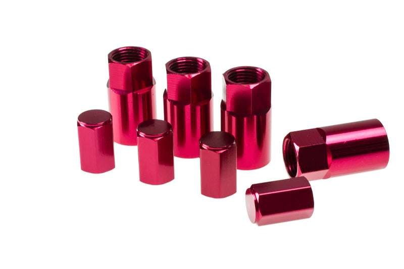 Wheel Mate Aluminum TPMS Valve Stem Cover - Red Anodize Valve Stems Wheel Mate