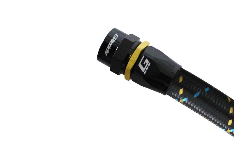 GReddy AN10 Straight Swivel Hose End - Black/Gold Anodized Silicone Couplers & Hoses GReddy