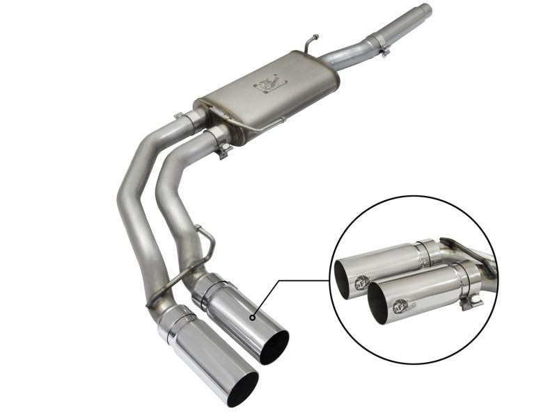 aFe Rebel Exhausts Cat-Back SS Ford F-150 04-08 V8 4.6/5.4L w/ Polished Tips Catback aFe
