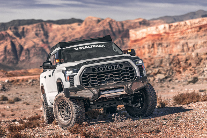 Go Rhino 22-26 Toyota Tundra (4dr) Element Front Bumper w/ Fixed Light Bar Mount - Tex. Blk Bumpers - Steel Go Rhino