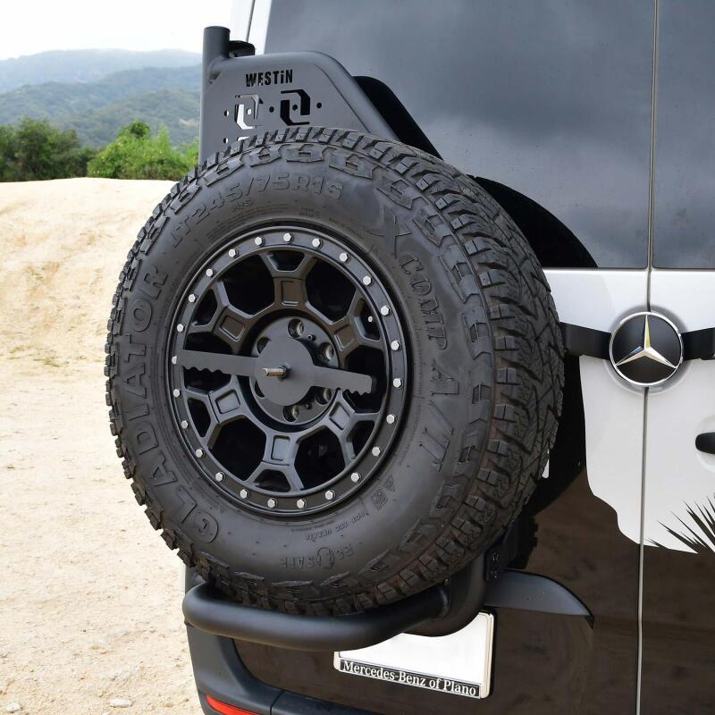 Westin 19-24 Mercedes-Benz Sprinter Accessory Carrier For XTS - Rear Driver Side Bumpers - Steel Westin