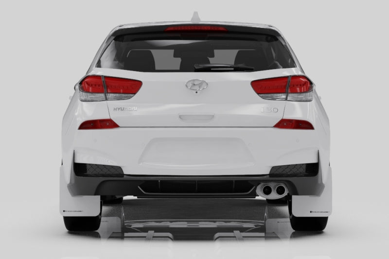 Rally Armor 19-21 Hyundai Elantra GT N Line/i30 Red UR Mud Flap w/Black Logo Mud Flaps Rally Armor