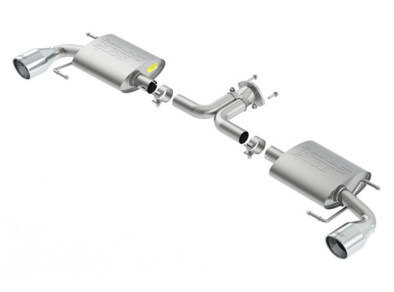Borla 14-16 Mazda 3 2.0/2.5L AT/MT FWD S-Type Cat-Back Exhaust Single Split Rear Exit Catback Borla