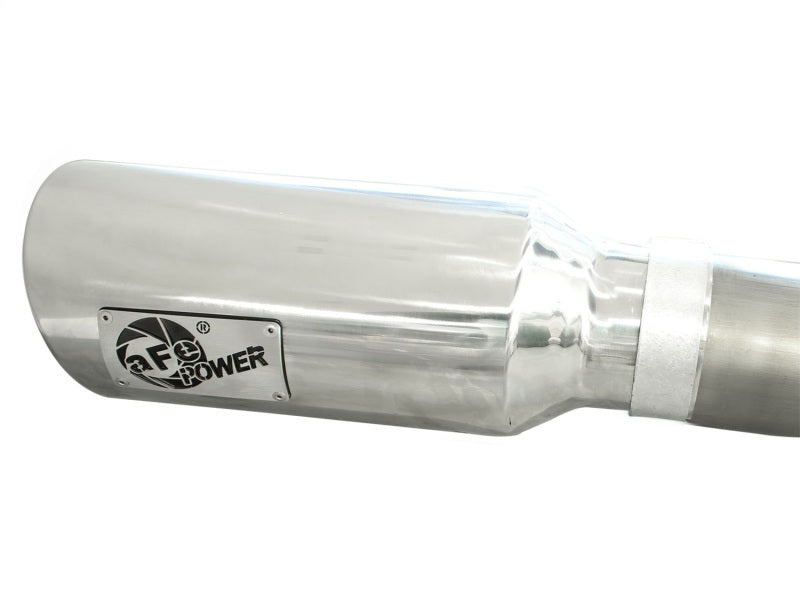 aFe MACHForce XP DPF-Back Exhaust 3in SS w/ 5in Polished Tips 2014 Dodge Ram 1500 V6 3.0L EcoDiesel DPF Back aFe