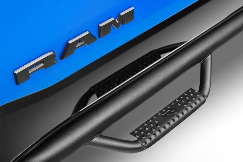 N-Fab Nerf Step 97-01 Dodge Ram 1500/2500/3500 Quad Cab 6.4ft Bed - Tex. Black - Bed Access - 3in Side Steps N-Fab