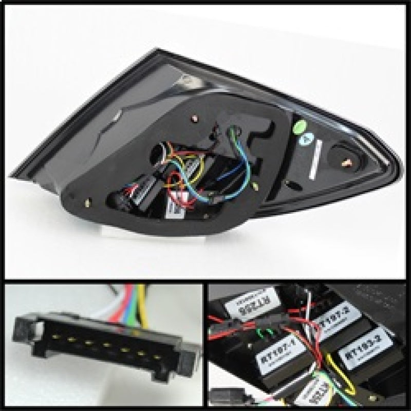 Spyder Mercedes Benz W204 C-Class 08-11 LED Tail Lights Incandescent only - Blk ALT-YD-MBZC08-LED-BK Tail Lights SPYDER