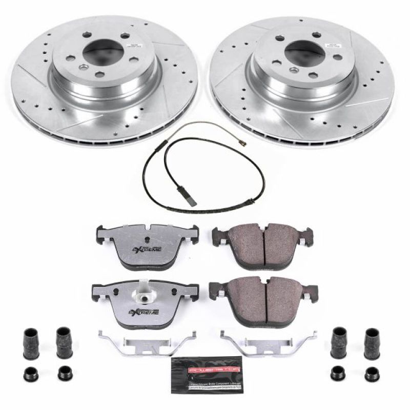 Power Stop 2019 BMW X6 Rear Z26 Street Warrior Brake Kit Brake Kits - Performance D&S PowerStop