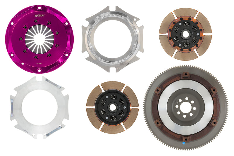 Exedy 2003-2007 Infiniti G35 V6 Hyper Twin Cerametallic Clutch Sprung Center Disc Push Type Cover Clutch Kits - Multi Exedy