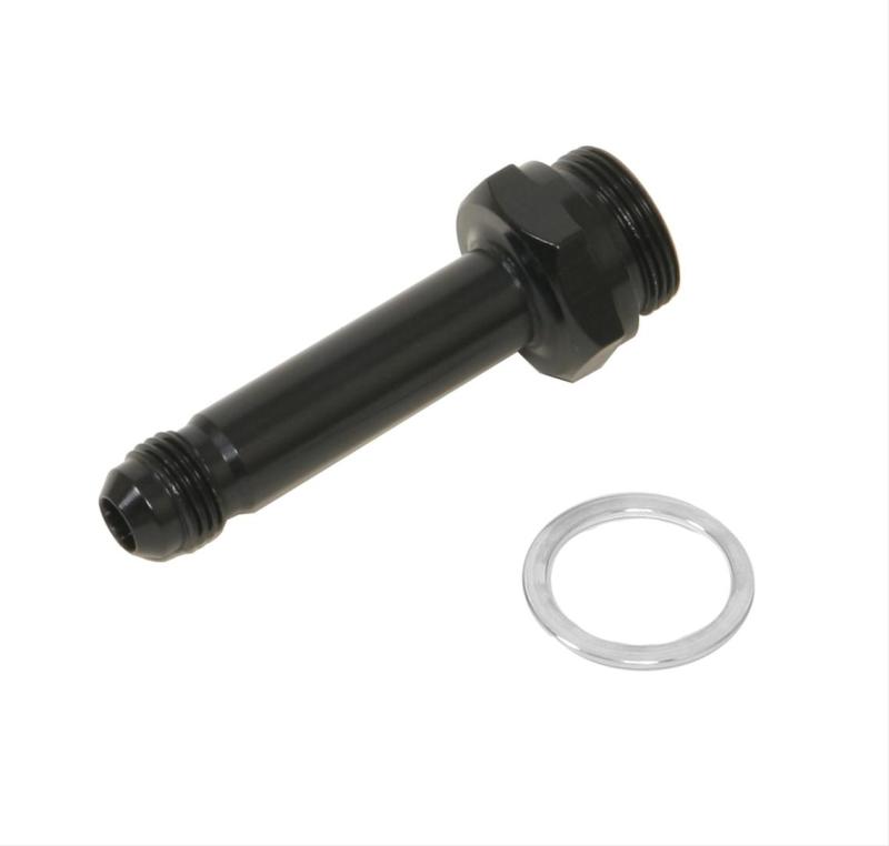 Fragola -6AN x 7/8-20 Carb Adapter Long 3in - Black Fittings Fragola