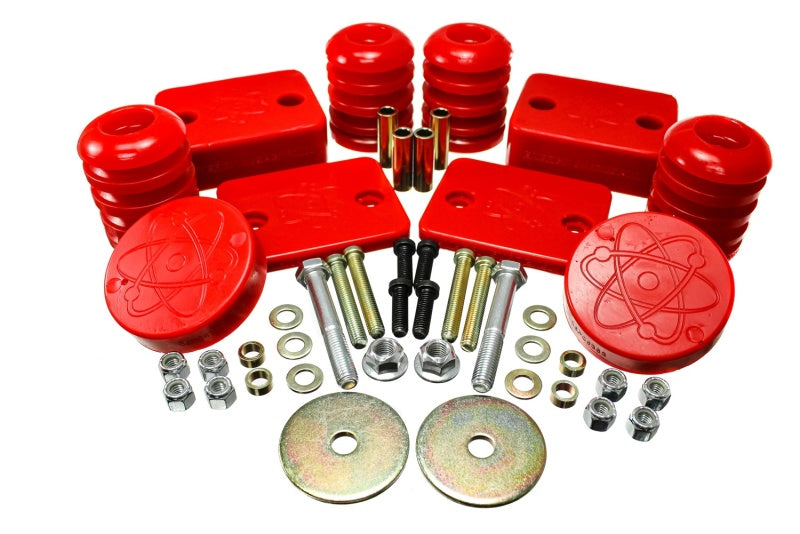 Energy Suspension 18-20 Jeep Wrangler JL Red Front Bump Stop Set (Set of 2) Bushing Kits Energy Suspension