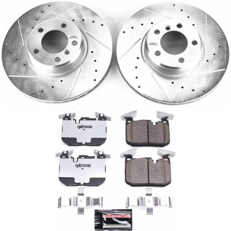 Power Stop 14-16 BMW 228i Front Z26 Street Warrior Brake Kit Brake Kits - Performance D&S PowerStop