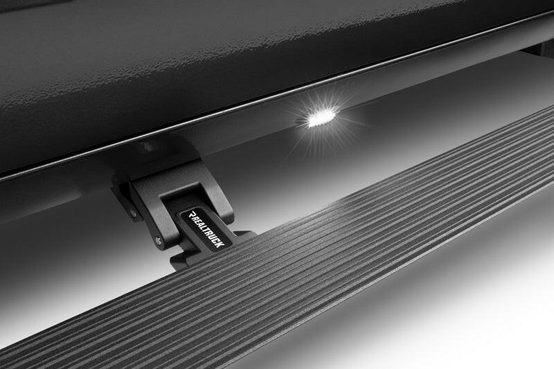 RealTruck 22-24 Toyota Tundra DC 4dr VoltStep Electric Running Board Kit (No Drill) - Tex. Blk Running Boards Go Rhino