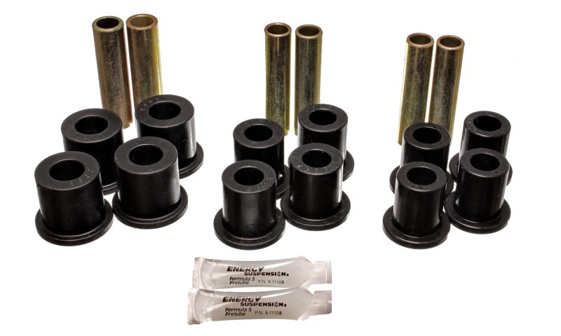 Energy Suspension Fd 4 Wd Frt Sprg Bush Set - Black Bushing Kits Energy Suspension