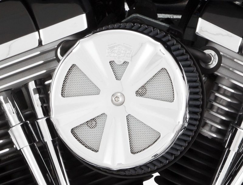 Vance & Hines Chrome Skullcap Crown Intake Cover Air Intake Components Vance and Hines