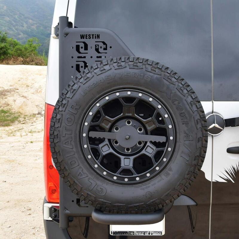 Westin 19-24 Mercedes-Benz Sprinter Accessory Carrier For XTS - Rear Driver Side Bumpers - Steel Westin